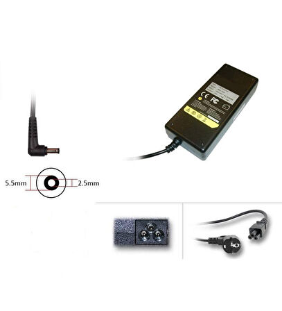 Toshiba Dynabook Satellite C650-160  Adaptör Laptop Şarj Aleti 75W